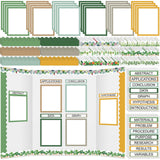 Fuyoooo 90 Pcs Science Fair Board Supplies 60 Trim Scalloped Bulletin Borders 24 Presentation Board Subtitles 6 Science Fair Tit