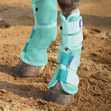 Harrison Howard Horse Fly Boots Perfect Contoured Fit Leg Guards Dense Mesh Boots with Ventilated Comfort Reliable Protection fr