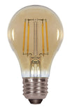 Satco S9583 Medium Bulb in Light Finish, 4.13 inches, Base, Transparent Amber