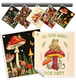 Miss Adola Reusable Swedish Dishcloths - Absorbent, Fast Drying, No Odor - 5 Pack Washable Towels, Mushroom Frog