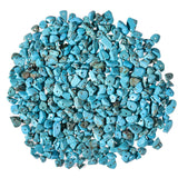 450pcs 5-8mm Wholesale Blue Turquoise Chip Stone Beads Bulk Irregular Shaped Drilled Loose Gemstones Beads/Box for DIY Jewelry M
