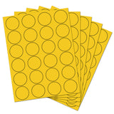 JAM PAPER Circle Label Sticker Seals - 1 2/3 Inch Diameter - Yellow - 120 Round Labels/Pack
