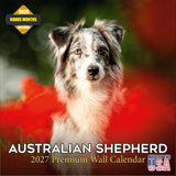 Australian Shepherd Calendar 2027 - 16 Month Dog Wall Calendar, Monthly Planner, Large Writing Blocks, Thick No Bleed Paper, Mad