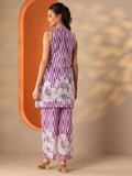 Libas Women'S Cotton Co-Ords Set (400867M_Purple