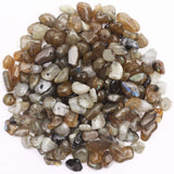 500 pcs Natural Chip Stone Beads, Labradorite 5-8 mm Irregular Gemstones Healing Crystal Loose Rocks Bead Hole Drilled for Jewel
