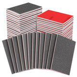 24PCS 3 x 4 Inch Sanding Sponge Set, 120-3000 Grit Soft Foam Hand Sander Block, Hook & Loop Wet Dry Sanding Sponges for Metal Wo