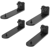 Neevolve Floating Shelf Bracket, 10 Inch 4PACK Black Heavy Duty Shelf Bracket,Hidden Shelf Brackets 1/5 in Thick,L Brackets Supp