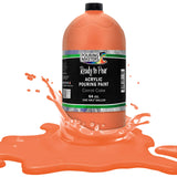 Pouring Masters Carrot Cake Acrylic Ready to Pour Pouring Paint Premium 64Ounce PreMixed WaterBased For Canvas, Wood, Pap