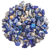 500 pcs Natural Chip Stone Beads, Lapis Lazuli 5-8 mm Irregular Gemstones Healing Crystal Loose Rocks Bead Hole Drilled for Jewe