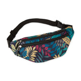 TROPICAL PRINT FANNY PACK BLUE