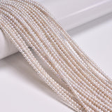 Natural White Fresh Water Akoya Pearl Off Round Beads Size 2-3mm 15 Strand