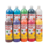 Awesome Acrylic Paint Set (10 vivid colors each bottle is 16 oz) Safety paint set for Kids