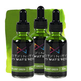 Artfinity Liquid Watercolor Paint 30 ml Bottle - 3 Pack, Brilliant Green - Vibrant Dye-Based Liquid Watercolor w/Glass Pipette,