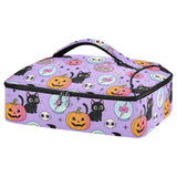 SyXIOP Insulated Casserole Carrier Bag Vintage Witchy Magical Halloween