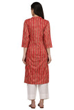 Gosriki Women'S Cotton Kurta (Kur190019_Small_Red),Small,,B07QBFZGBT