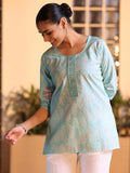 Libas Women'S Cotton Regular Kurti (29285Xs_Blue