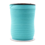 Mandala Crafts 55 Yards 1/2 Inch Aquamarine Double Fold Bias Tape for Sewing - Bias Binding Tape for Quilting Binding, Hemming,