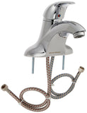 American Standard 7385.050.002 Reliant 3 Single Indexed Lever Handle Centerset Lavatory Faucet .5 GPM Less Drain, Polished Chrom