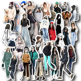 80 Pcs Cute Girls Stickers For Journal Diary Diy Page Decoration Scrapbooking Stickers