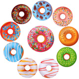 Tenare 50 Pcs Back to School Donuts Cutouts Bulletin Board Donuts Theme Party Decorations with Glue Point Dots for School Classr