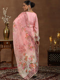 Libas Women'S Silk Blend Kurta Set (49188_Pink