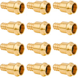 WHK 12 Pack 1/2 Press Propress x 1/2 PEX Adapter Crimp Fittings Brass Coupling Connect from Cooper to Pex B Pipe(Lead-Free,pro p