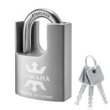 KAWAHA 21/40KD-3SK High Security Stainless Steel Shrouded Padlock with Key for Both Indoor and Outdoor use (Heavy Duty, Anti-Rus