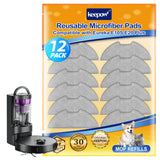 KEEPOW Mop Pads Compatible with Eureka E10s E20 Plus Robot Vacuum Cleaner