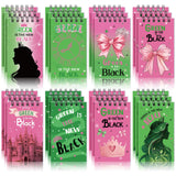 Saypacck 24 Pack 3 x 5 Inch Princess for Witch theme Mini Spiral Notebooks