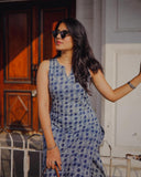 Anni Designer Women'S Rayon Viscose Straight Printed Kurta With Pant (Ranopali Blue-Vks01_S_Blue_Small),Blue,S,,,