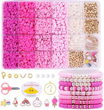Zumie Polymer Clay Beads Set Jewelry Making Kit For Kids Diy Dead Set Making, Toys For Girls Age 612 Years Old | Charms Brace