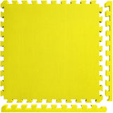 Meister X-THICK 1.5 Interlocking EVA Foam Mats - 2X Cushion for Wrestling, MMA Takedowns & Gymnastics - 2'x2' Tiles - Yellow - 1