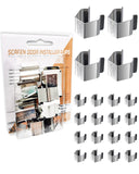 Screen Door Installer Clips 20 Pieces Screen Clips for rescreening and Screen Retainer Clips for Patio and Garage Window for I