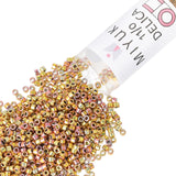 Miyuki Delica Seed Beads - Size 11/0 (1.6 mm), DB0507, Pink Gold AB, 7.2 g, Approx. 1440 Beads, Made in Japan