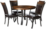 Powell Furniture Franklin Dining Group, Dark Brown