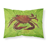 Caroline'S Treasures 8127Pillowcase Crab Moisture Wicking Fabric Standard Pillowcase, Large, Multicolor