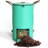 SPONDWILD Compost Bin Outdoor - 43 Gallon Breathable Thickened Reusable Garden Yard Waste Bags, Composting Bin for Outside Garde