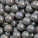 CYEENUT 20mm Acrylic Gray Beads 60pcs Chunk Bubblegum Bead Beadable Pen Ball Beads for Pen Bag Jewelry Making Necklace Bracelets