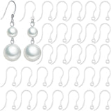 100pcs Safety Non-Allergenic Plastic Earring Hooks Ear Wire Anti Allergy Hooks Earring Findings DIY Jewelry Making for Sensitive