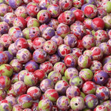 LAIDANLA Green Purple Red Imperial Jasper 8mm Natural Stone Beads Round Loose Gemstone Stone Beads for DIY Bracelet Necklace Ear