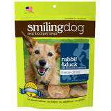 Herbsmith Smiling Dog Treats - Freeze Dried Raw Rabbit & Duck, Broccoli & Cranberries - Thats 100% it - 2.5 Ounce