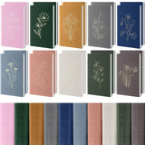 Cholemy 10 Pack Floral Journals Notebook for Women Bulk Morandi Leather Hardcover Flower Ruled Notepad Aesthetic Cute College Ru