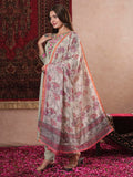Anni Designer Women'S Cotton Blend Straight Embroidered Kurta With Pant & Dupatta (Sarthi Mehandi_Xxl_Mehandi_Xx-Large),Mehandi,2XL,Rayon Blend,Regular,