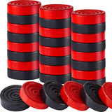 72 Pieces Wooden Checkers Pieces 1.06 Inch Checkers Board Game Pieces Stackable Ridge in Drawstring Storage Pouch for Backgammon