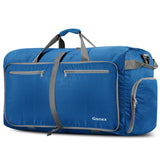 Gonex 100L Large Foldable Travel Duffle Bag with Shoes Compartment, Packable Lightweight Water Repellent Duffel Bag for Camping