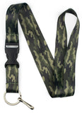 Limeloot Camo Lanyard for Keys, ID Badge, and Accessories - Cool Lanyard for Men & Women with Release Buckle and Key Chain Holde