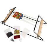 The Beadsmith Extra Wide Metal Bead Loom Kit, Includes Extra Wide Loom (14.5 x 6 x 8.5), Thread, Needles, and 36 Grams Glass