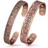 Lymph Drainage Magnetic Copper Bracelet: Magnetic Bracelets for Women & Men, Lymph Detox Bracelet with 6 Magnets - Jewelry Gift