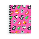 Plan To Gift Cute Animals Spiral Notebook A5 Plain Notebook Wire Bound Printed Pages:160 (Size A5)
