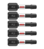 BOSCH ITSQ2115 15-Pack 1 In. Square #2 Impact Tough Screwdriving Insert Bits